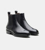 Hand-Welted Classic Chisel Toe Black Chelsea Boots