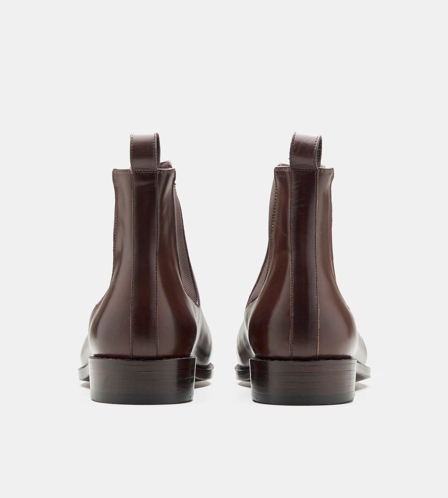 Hand-Welted Brown Wholecut Chelsea Boot