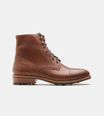 Hand Welted Miracle Tan Pull-up Captoe Boot