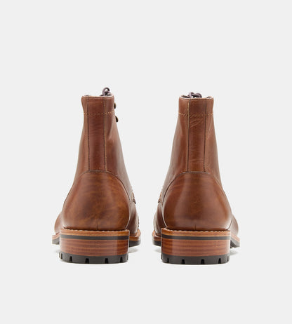 Hand Welted Miracle Tan Pull-up Captoe Boot