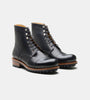 Hand-Welted Black Full Grain Work Boot