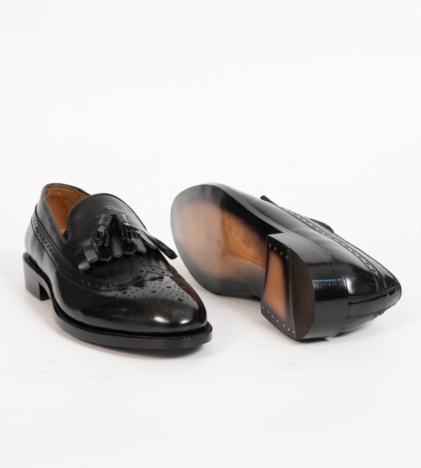 Hand-Welted Michigan Full Grain Brogue Tassel Loafer
