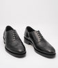 Hand-Welted Full Black Wingtip Oxfords