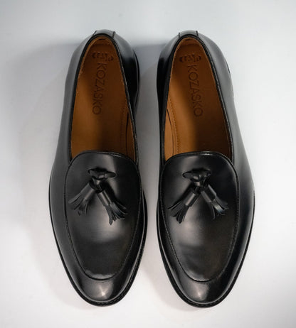 Hand-Welted Michigan Calf Belgian Tassel Loafer