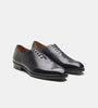 Hand-Welted Chisel Toe Black Wholecut Oxfords