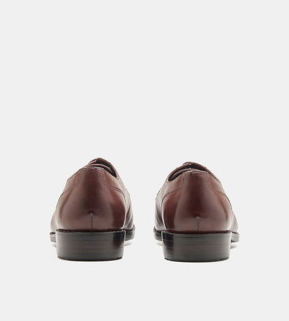 Hand-Welted Mahogany Split Toe Derby