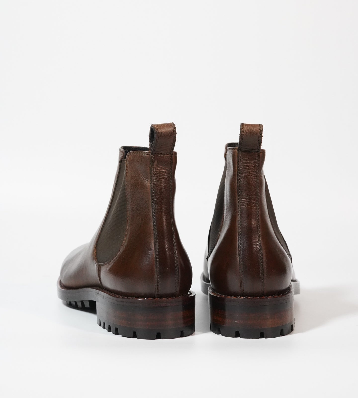 Hand-Welted Brown Oiled Leather Chelsea Boot