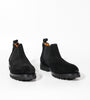 Hand-Welted Comfort Black Suede Chelsea Boot