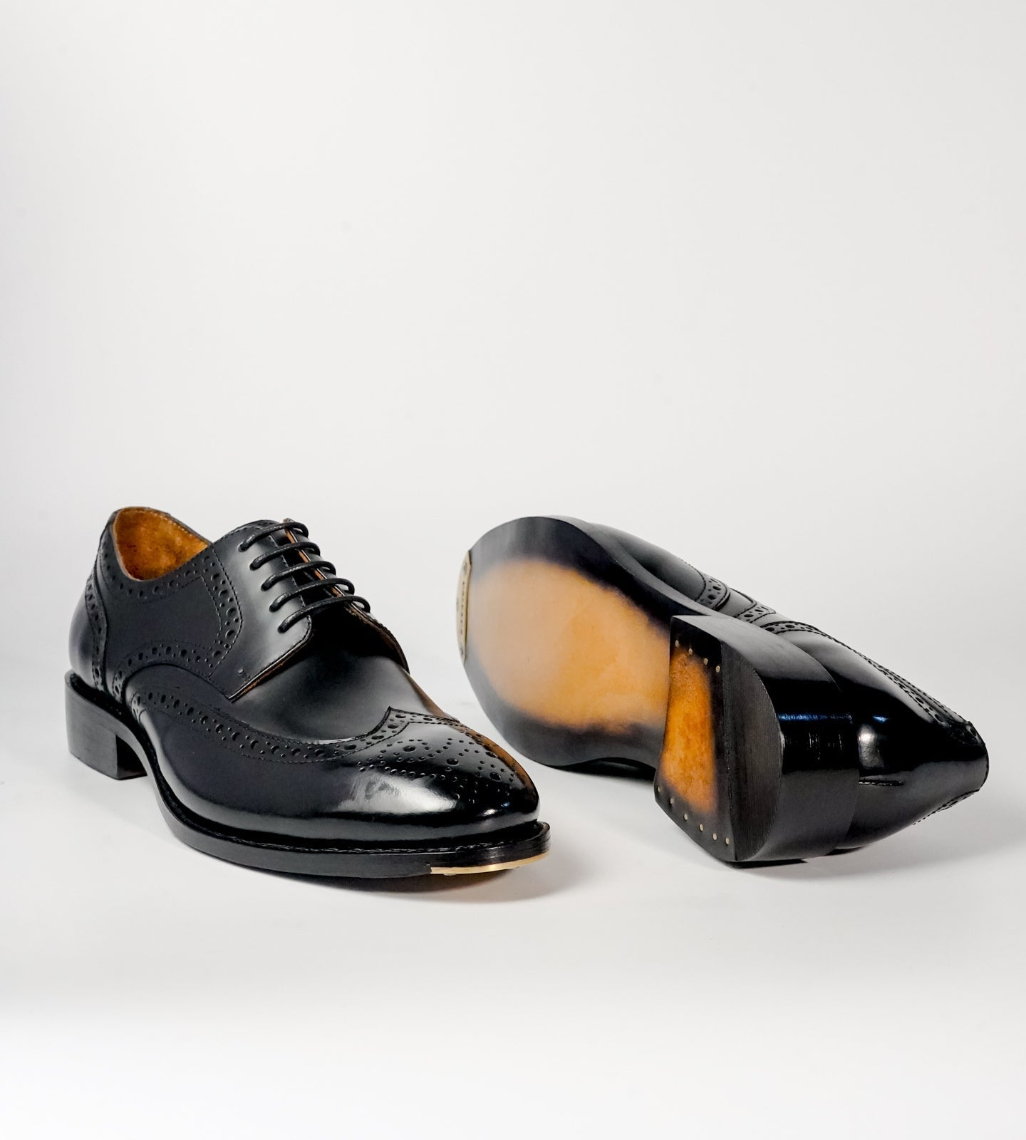 Michigan Black Calf Wingtip Derby Brogues