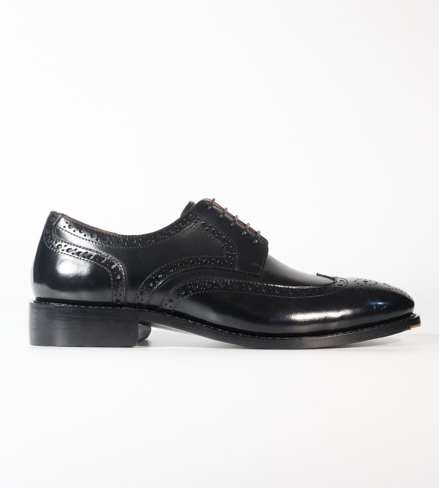 Michigan Black Calf Wingtip Derby Brogues