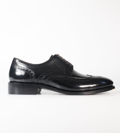 Michigan Black Calf Wingtip Derby Brogues
