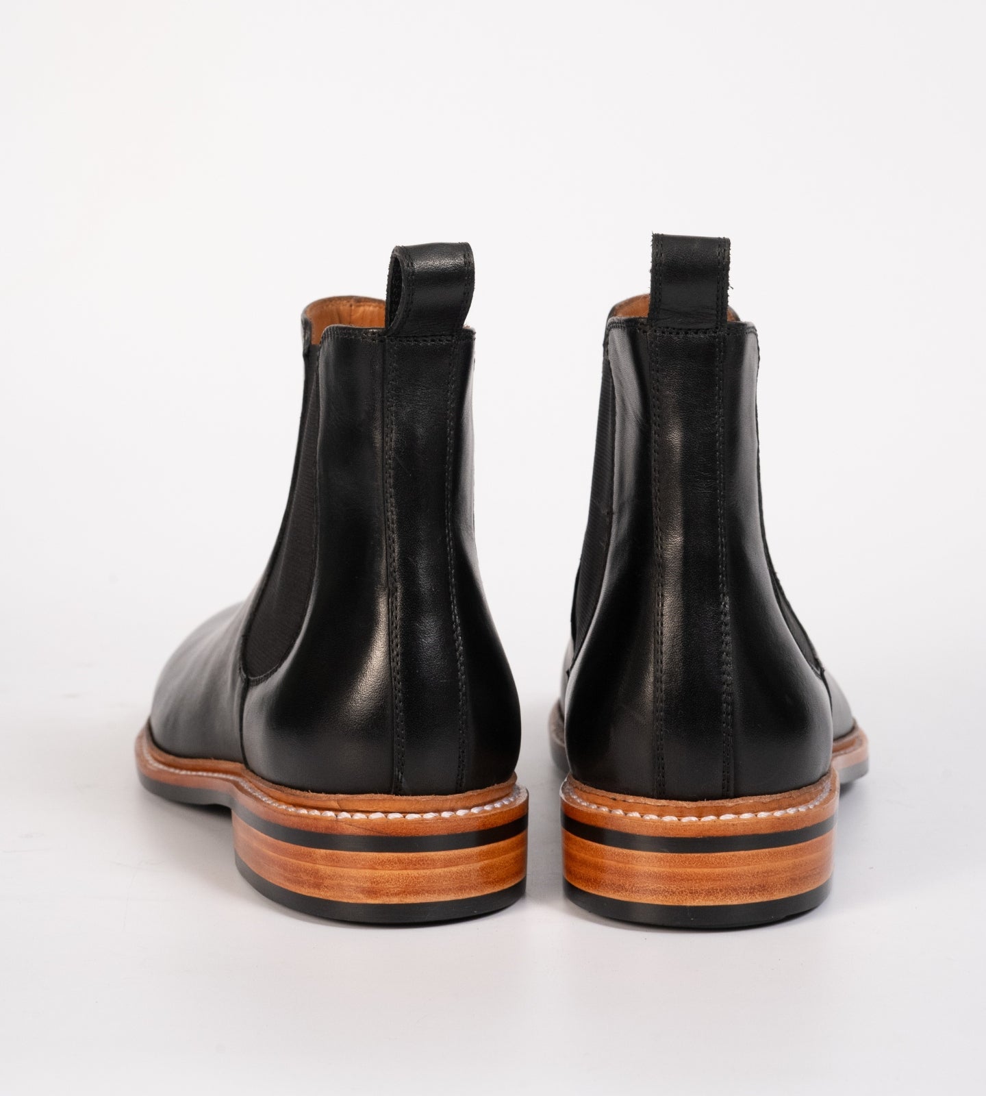 Hand-Welted Black Chelsea Boot