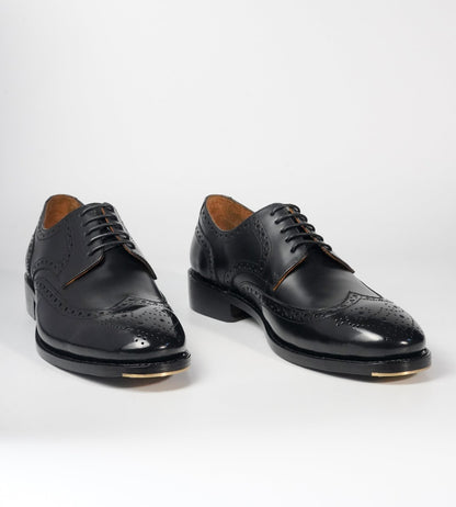 Michigan Black Calf Wingtip Derby Brogues
