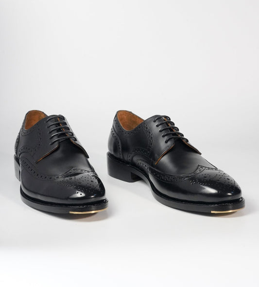 Michigan Black Calf Wingtip Derby Brogues
