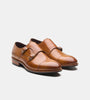 Hand-Welted Double Strap Tan Monk Shoe