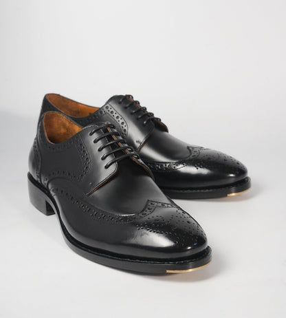 Michigan Black Calf Wingtip Derby Brogues