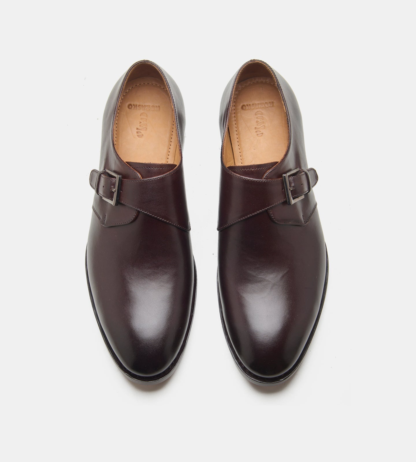 Hand-Welted Dark Brown Single Strap Monks