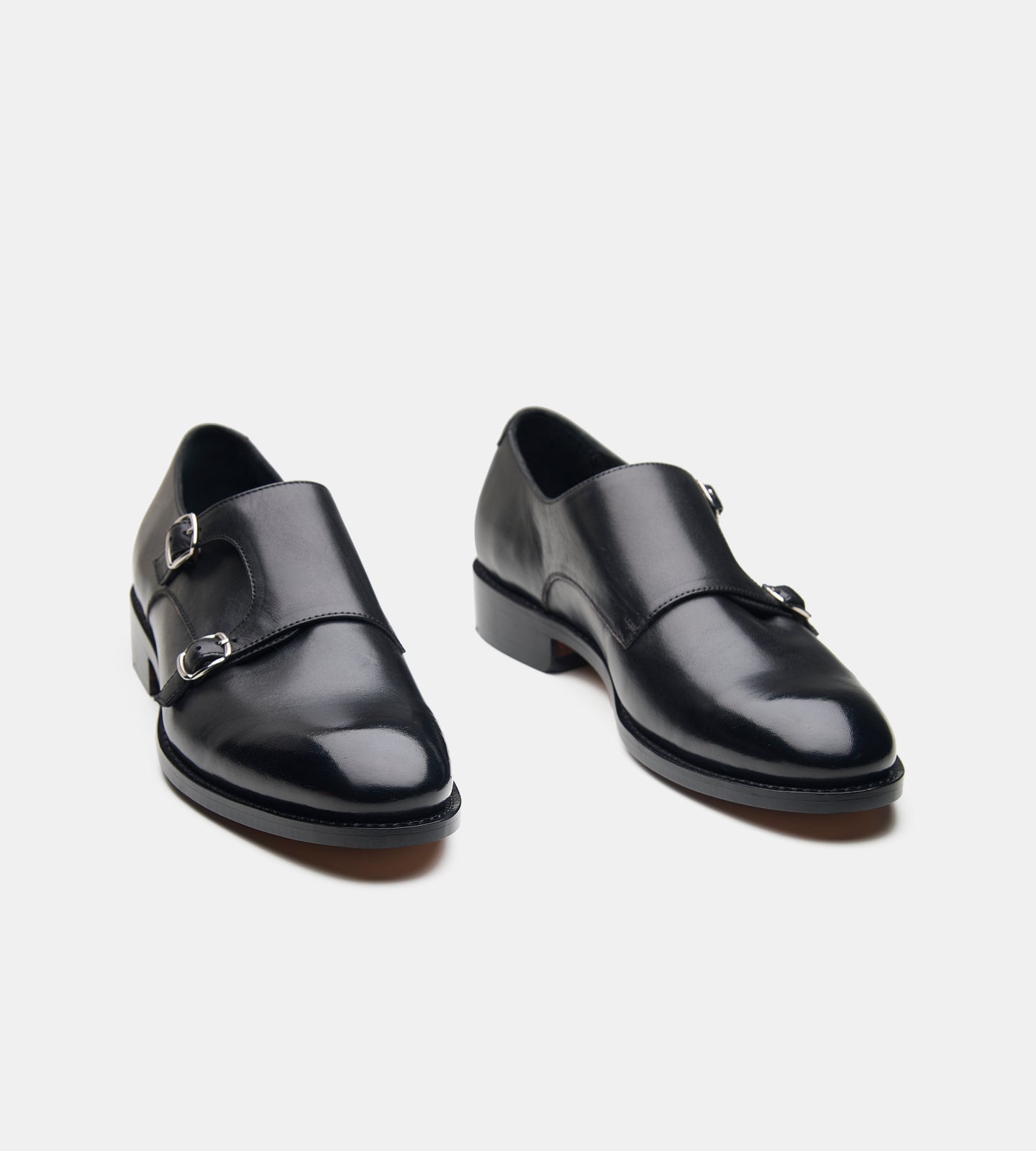 Hand-Welted Plain Toe Double Strap Monk Shoe