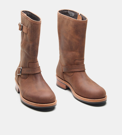 Handwelted Oil Pull up Leather Engineer Boots