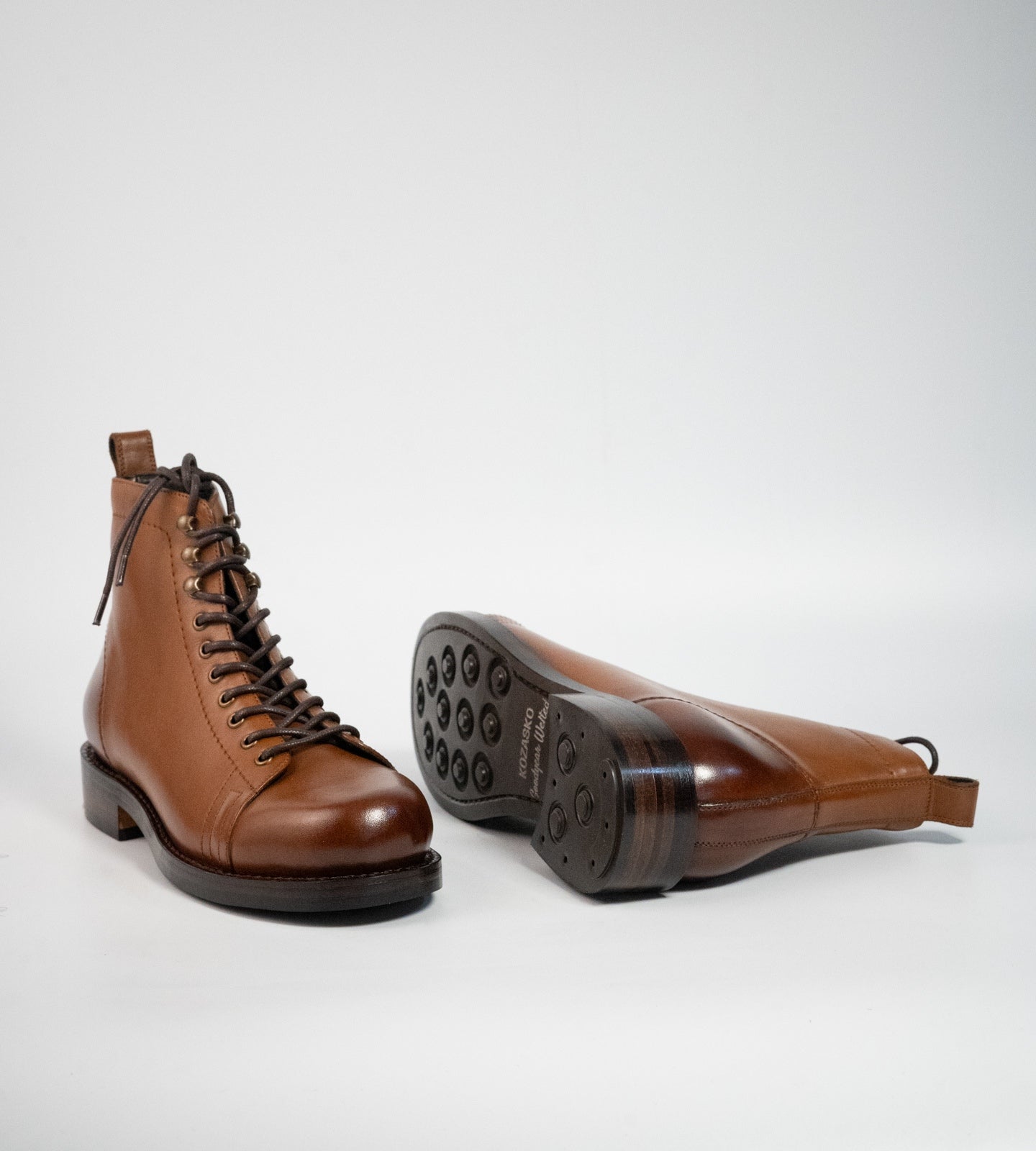 Hand Welted Tan Monkey Boots