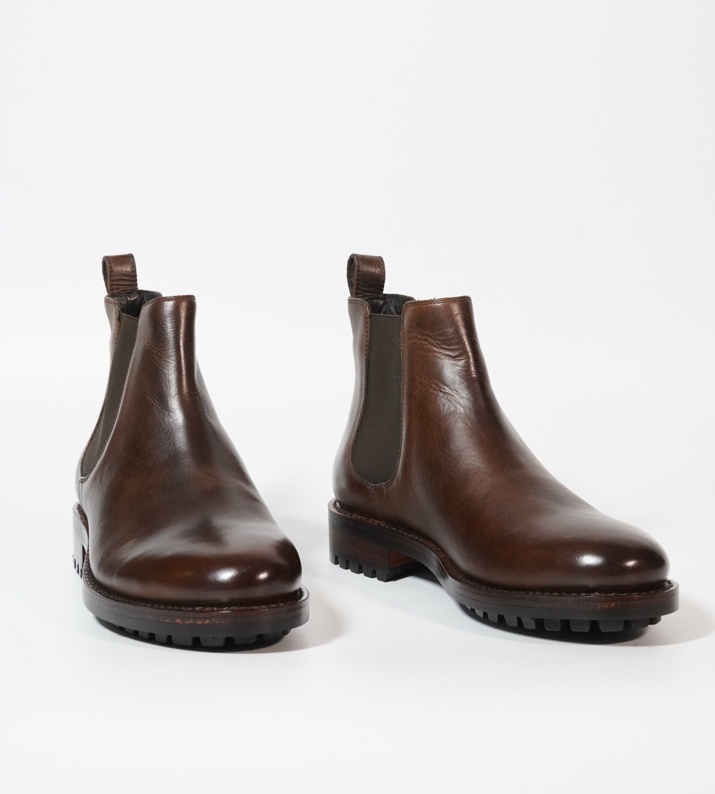 Hand-Welted Brown Oiled Leather Chelsea Boot