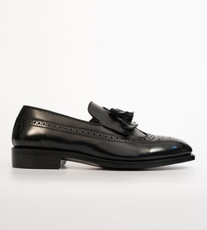 Hand-Welted Michigan Full Grain Brogue Tassel Loafer