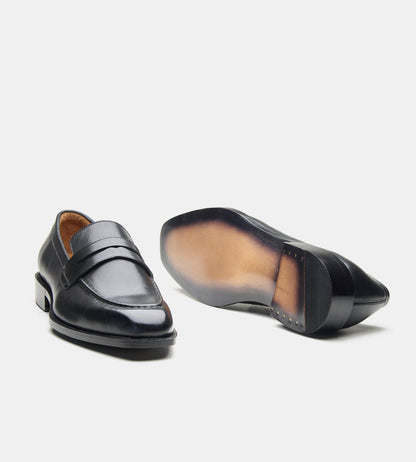 Hand-Welted Chisel Toe Penny Loafer