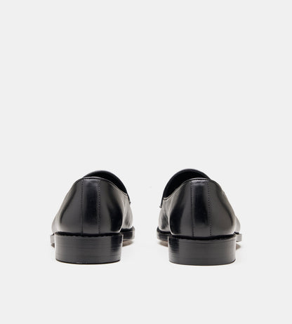 Hand-Welted Black Belgian Loafer