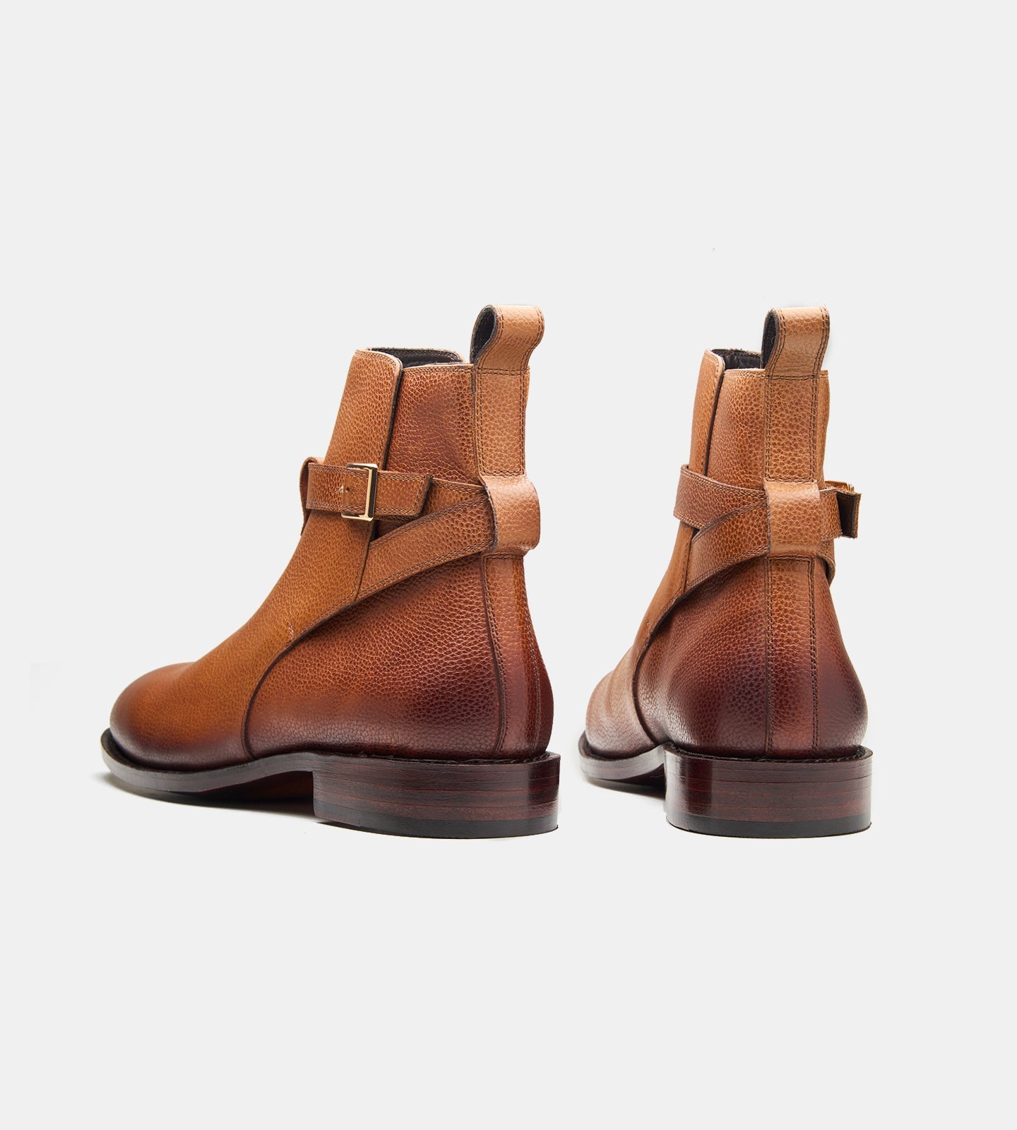 Hand-Welted Tan Wax Milled Jodhpur Boot